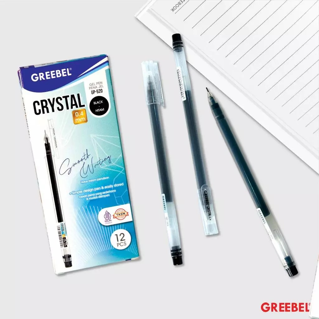 GREEBEL - PEN / PEN / STATIONERY SUPPLEIES / CRYSTAL PEN GP-520 0.4MM สีดํา