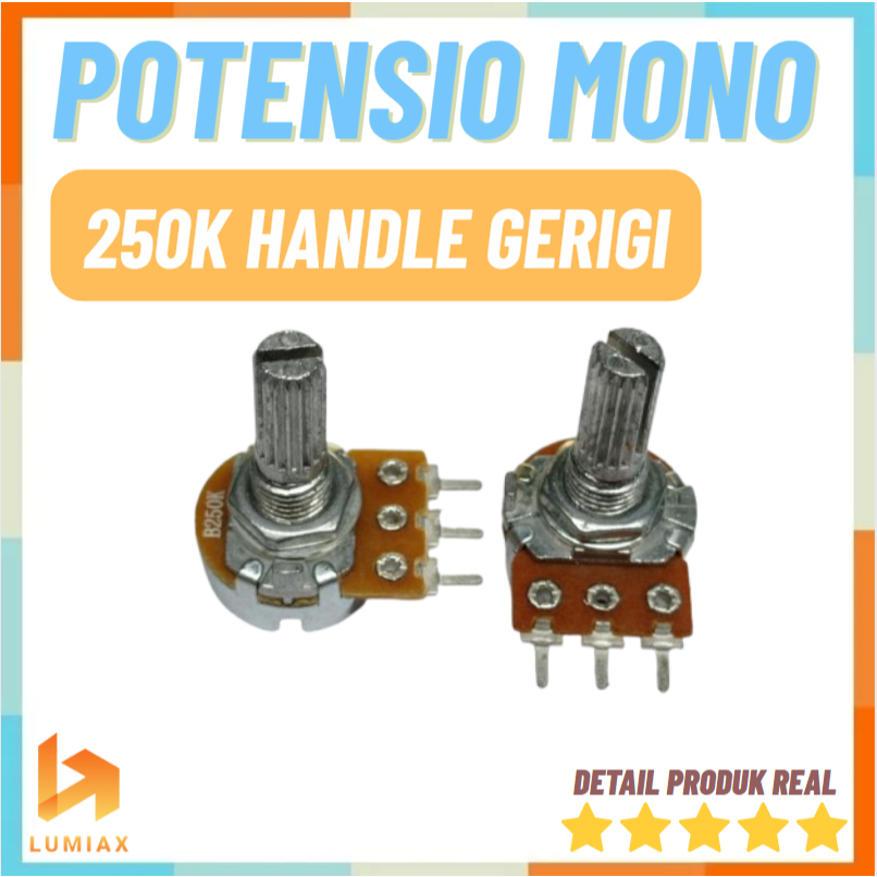 Potentiometer 250K Potentiometer 250 กิโล Mono B250k Potentiometer