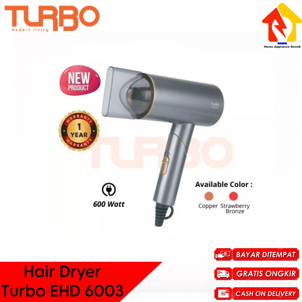 เครื่องเป่าผม Turbo Travel Magnolia EHD6003 / เครื่องเป่าผม Turbo EHD 6003