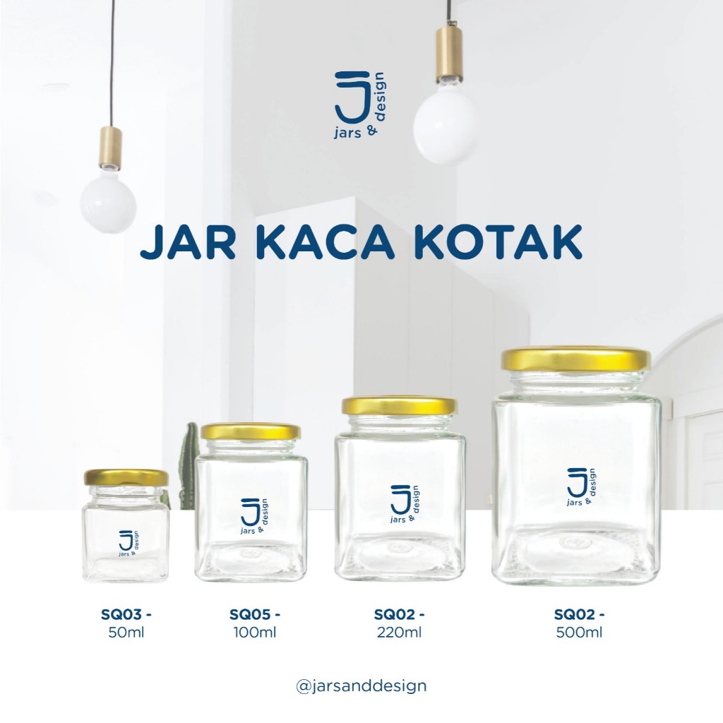 ขวดแก้วสี่เหลี่ยม 50ml 100ml 220ml 500ml / ขวดแก้วสี่เหลี่ยม 50ml 100ml 220ml 500ml