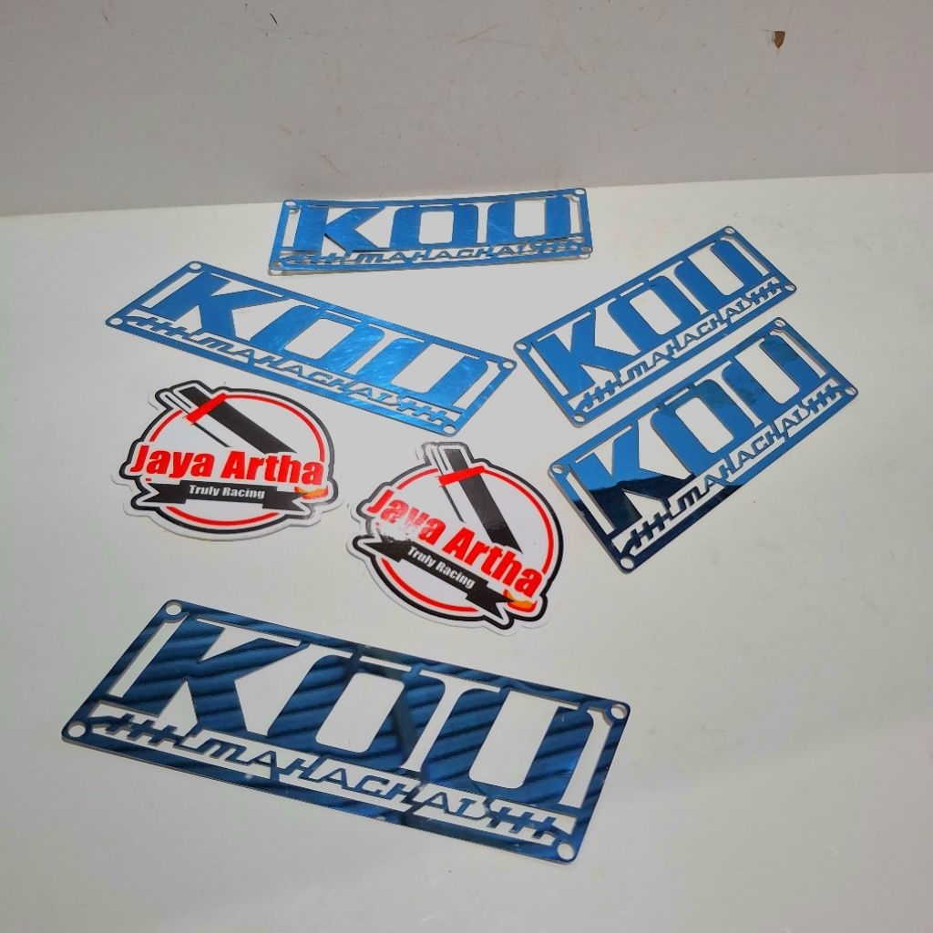 ของคุณ มหาชัย สัญลักษณ์หนาสแตนเลสสีน้ําเงิน | Emblem Kou Thailand Blue Series | Kou mahachai สัญลักษณ์ไอเสียสแตนเลสสีน้ําเงินเต็ม