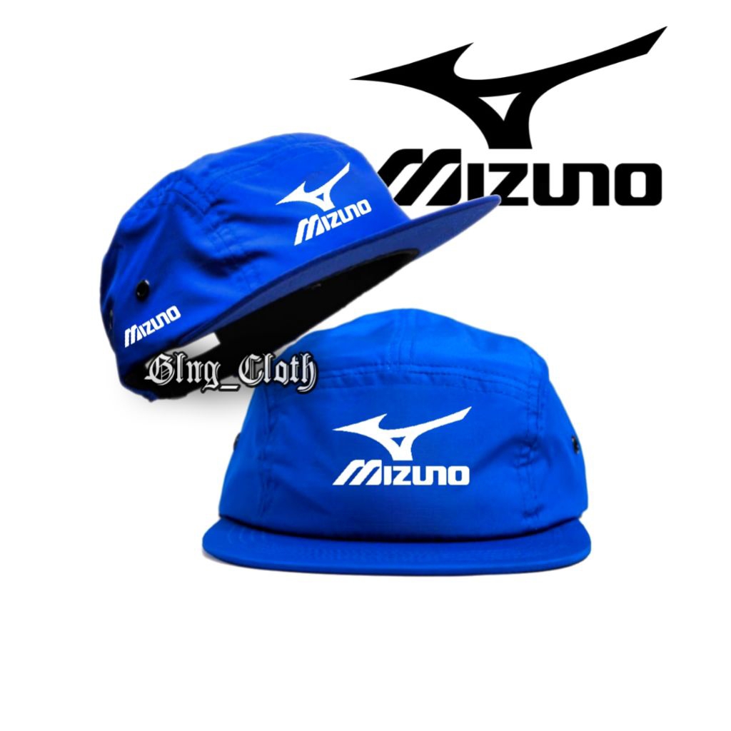 MIZUNO 5 Panel Hat - Five Panel Caps Outdoor Adventure - หมวกกีฬา Five Panel สําหรับผู้ชายและผู้หญิง