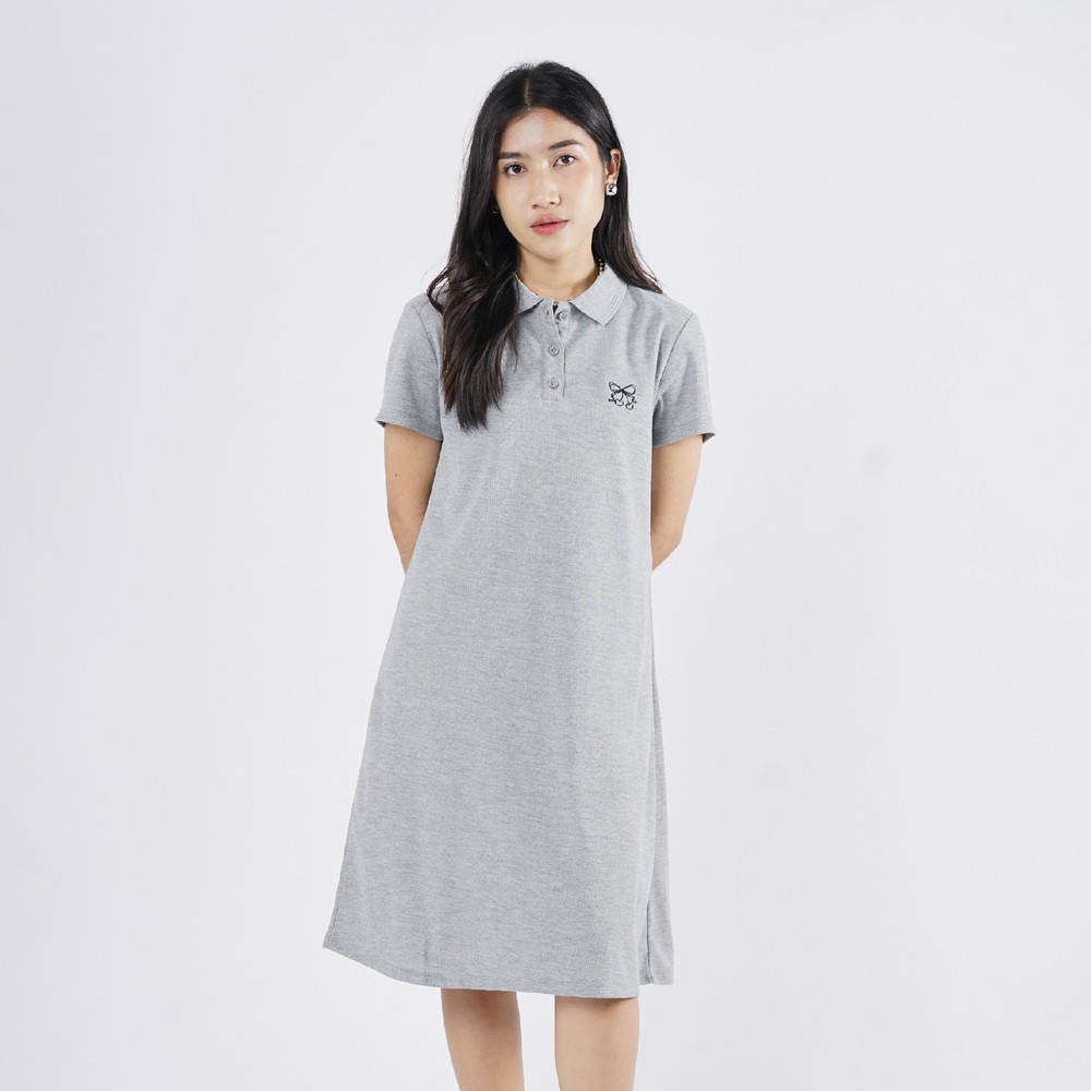 เกมชุดเดรสคอปกแม็กซี่แขนสั้นผู้หญิง 3 วินาที HP-C060225