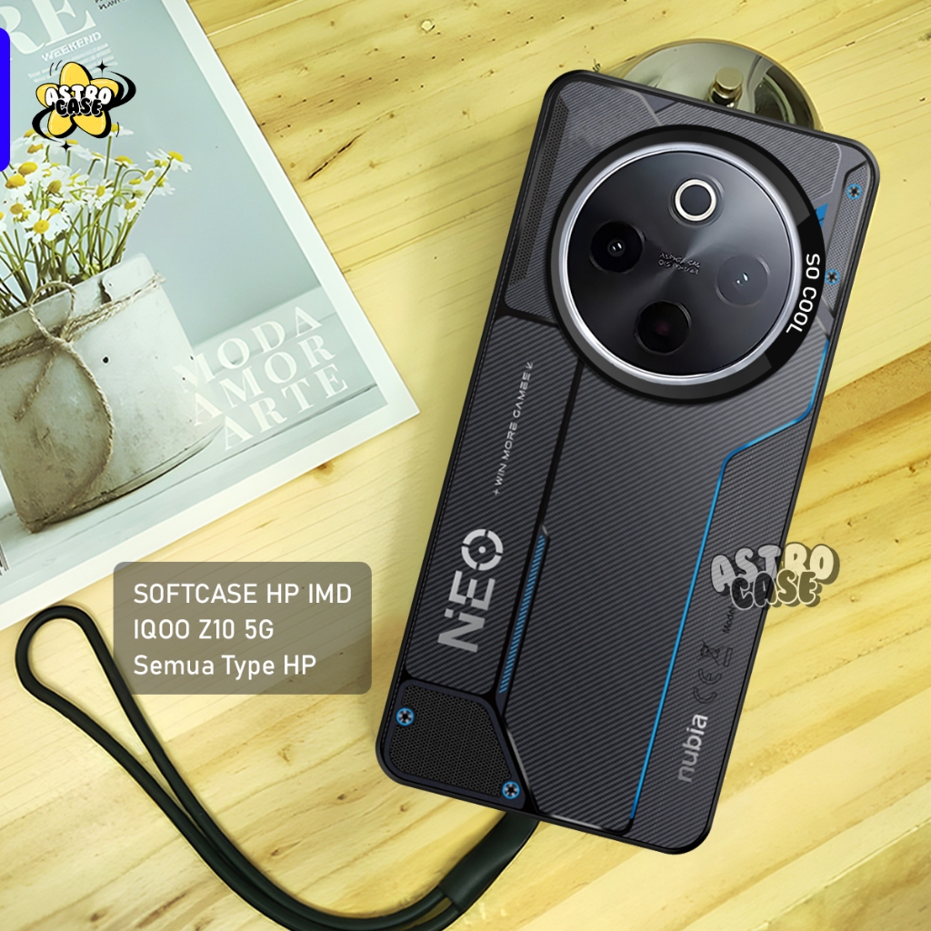 IQOO Z10 Case Premium Matte Hard Casing - เคส IMD - เคสโฮโลแกรม Geming Neo Motif - เคส Iqoo Z9 5G/Z9