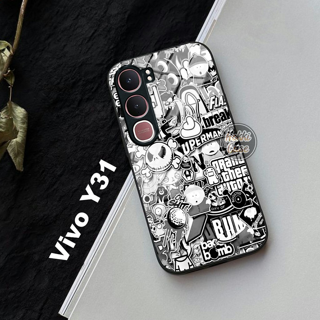 เคส Vivo Y31 - เคส Vivo Y31 Glass Softcase - เคสสําหรับ Vivo Y31 - Vivo Y31 Silicone - เคส Y31 - เคส