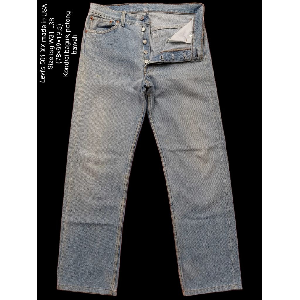 Levis 501XX Vintage USA W31 เทียบเท่า 29