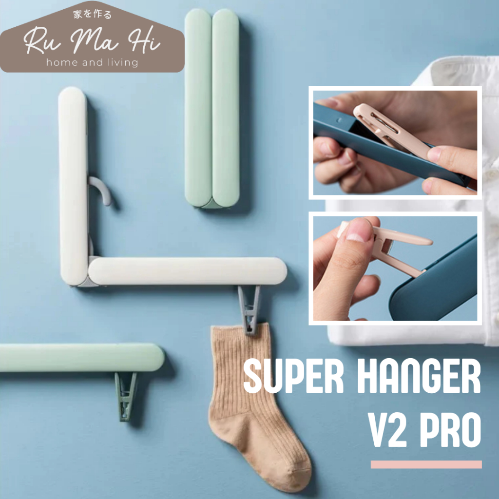 RUMAHI - HASHI Travel Clothes Clip Aesthetic Clothes Clip Strong Clothes Clip 10 ชิ้นปฏิบัติ Clothes