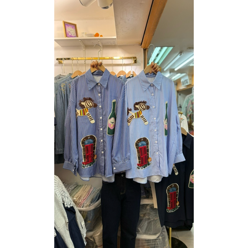 KEMEJA Bk6134 เสื้อแพทช์ไม่ได้