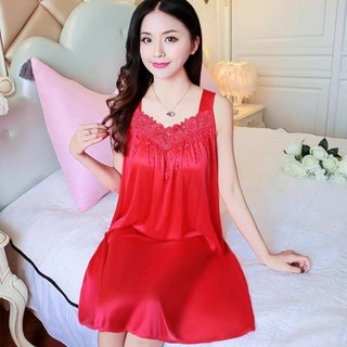 _DREAMWARE_KD 801.DASTER SANTAI/TIDUR WANITA RENDA BAHAN SATEN UKURAN XXL-XXL.