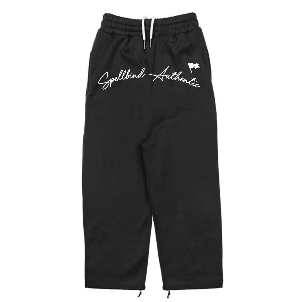Spellbind - Moriya Sweatpants Baggy Black - กางเกงขายาว Baggy - กางเกงผู้ชาย - กางเกงผู้หญิง - กางเก
