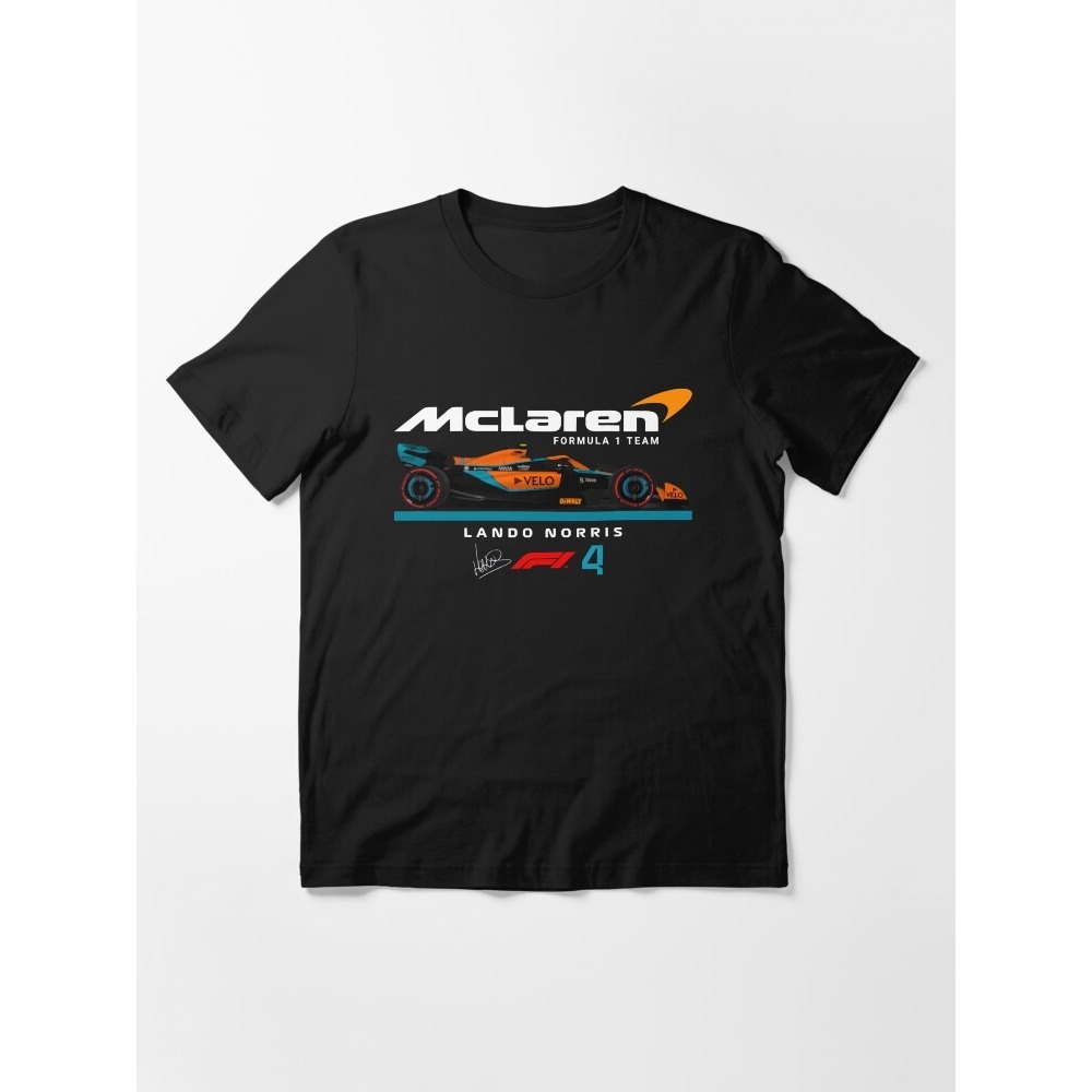 Mcl f mclaren f team lando norris f logo, mclaren f merch, เสื้อผ้า lando norris, เสื้อยืด Essential
