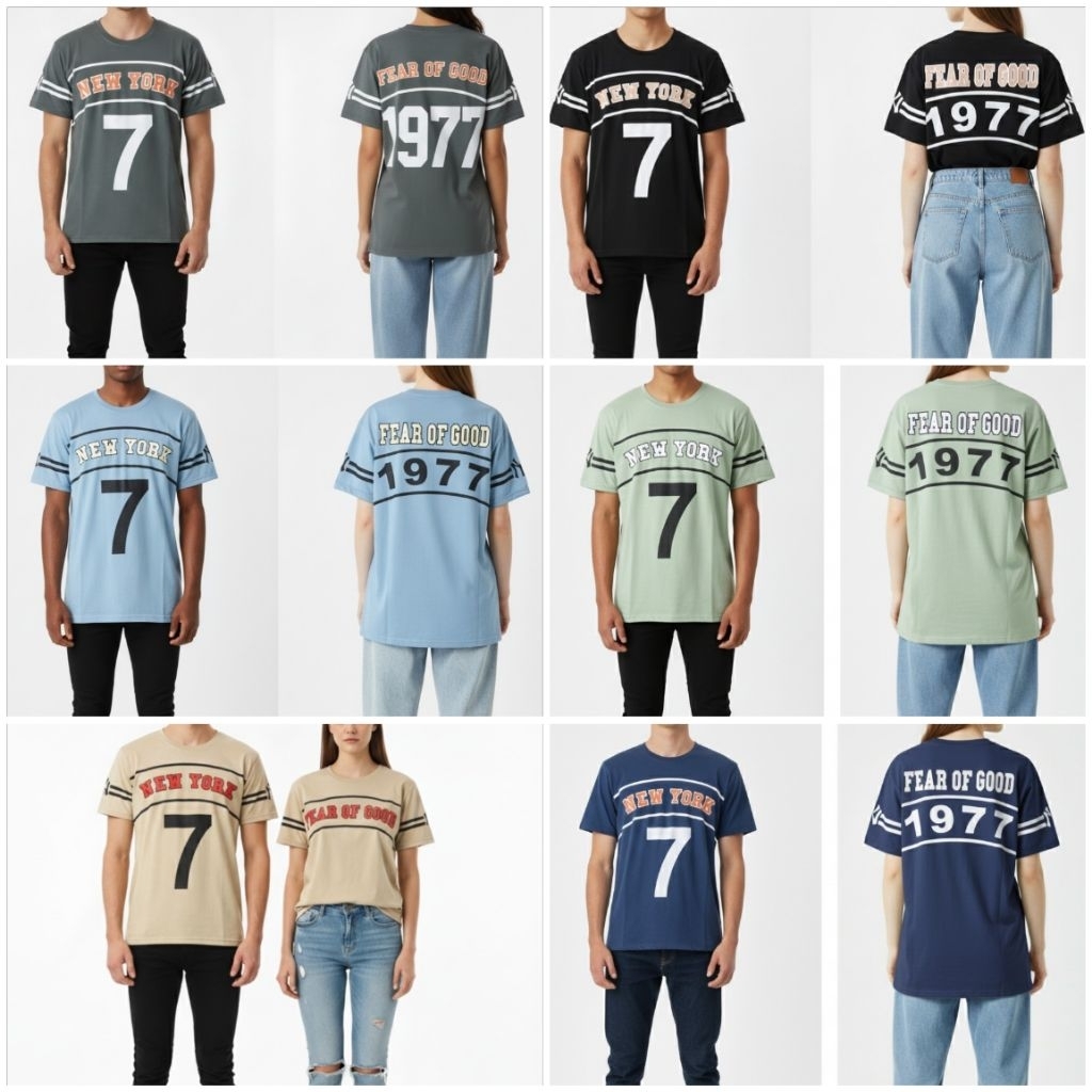ASTRAINA NEW YORK TEAM NUMBERS 7 เสื้อยืด UNISEX BASEBALL RUGHBY