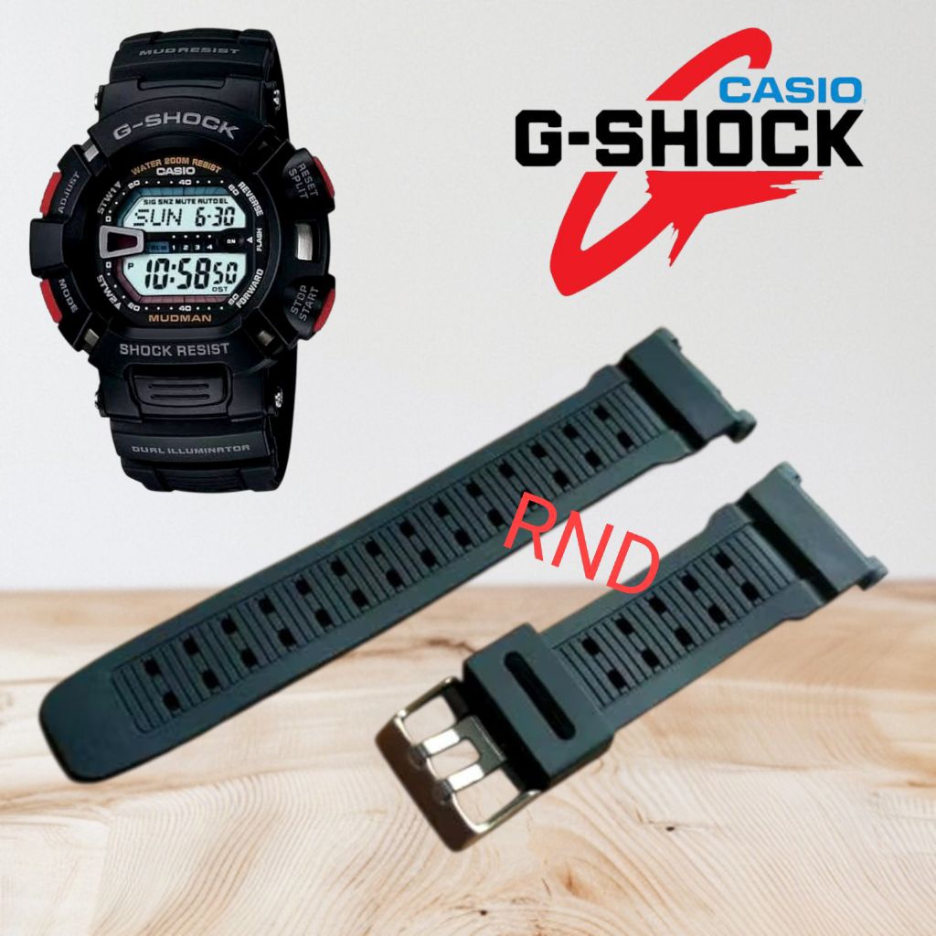 Casio G-shock Mudman G-9000 G9000 G 9000 สายยาง digitec 2095 สายนาฬิกา