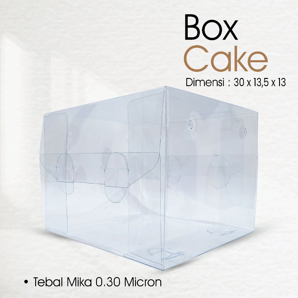 กล่องเค้ก Mika ขนาด 30 x 13.5 x 13 ล็อคข้าง (0) MIKA ONLY