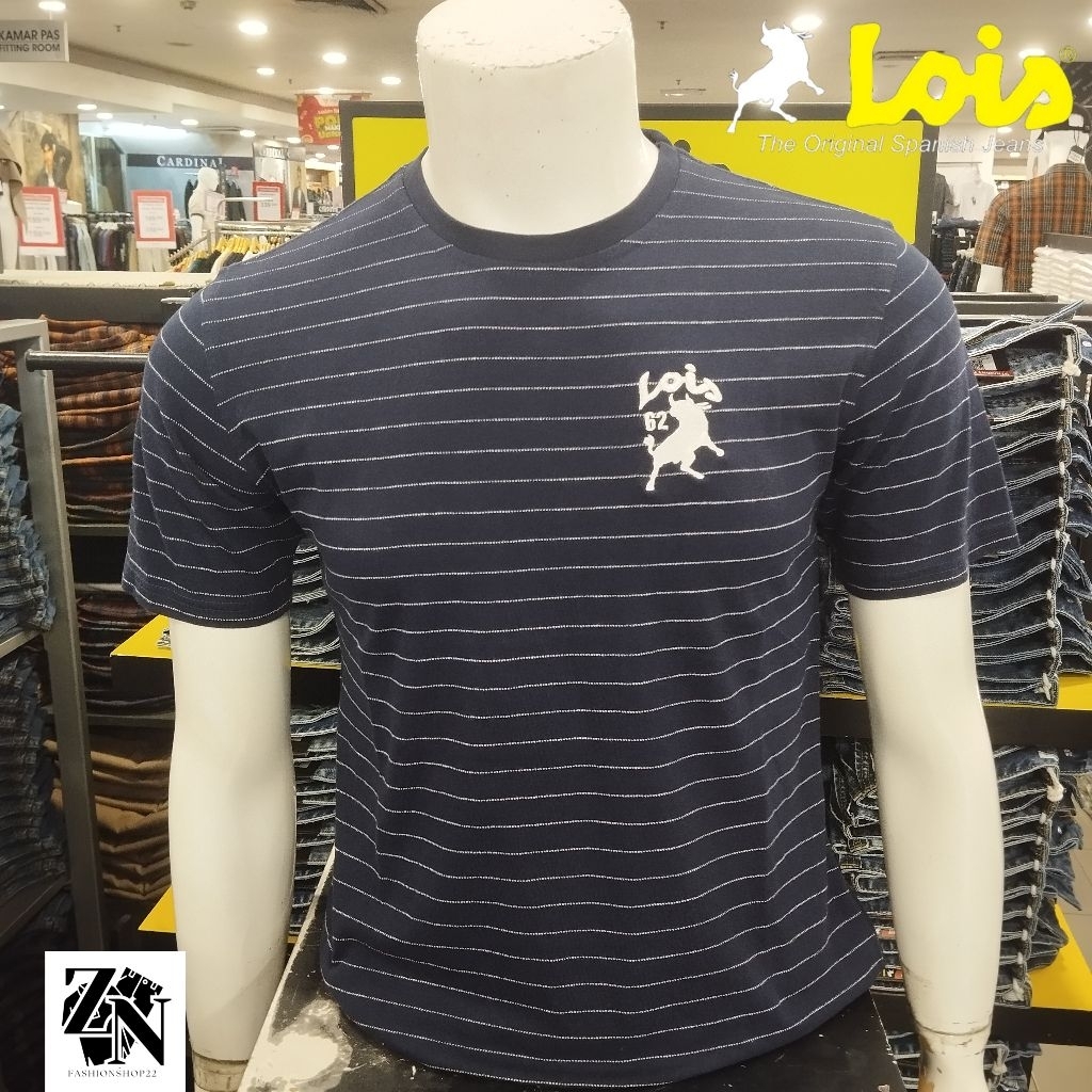 LOIS JEANS เสื้อยืดแขนสั้น KSL2436 NAVY
