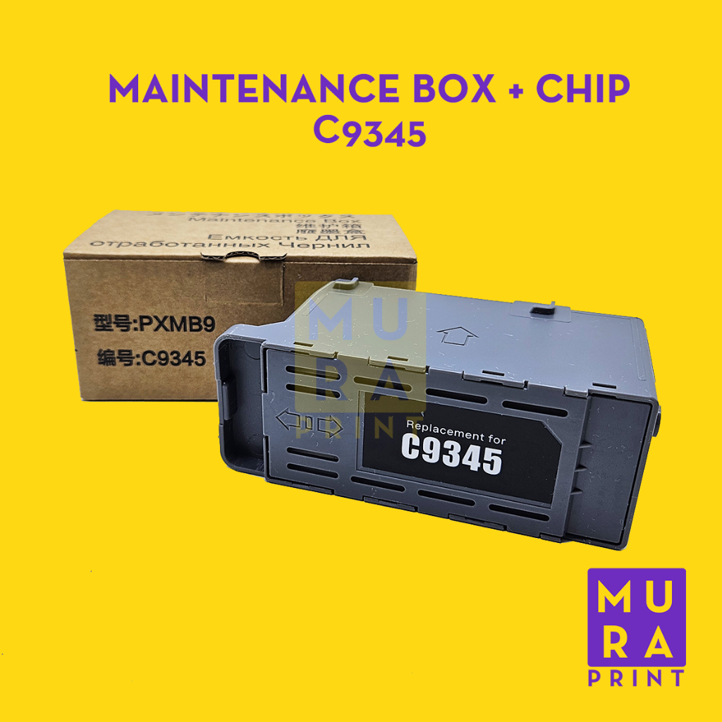 กล่องบํารุงรักษา C9345 + ชิป EPSON L15150 L8050 L18050 L15160 L6550 L6580 ET-5800 ET-5850 ET-5880 WF