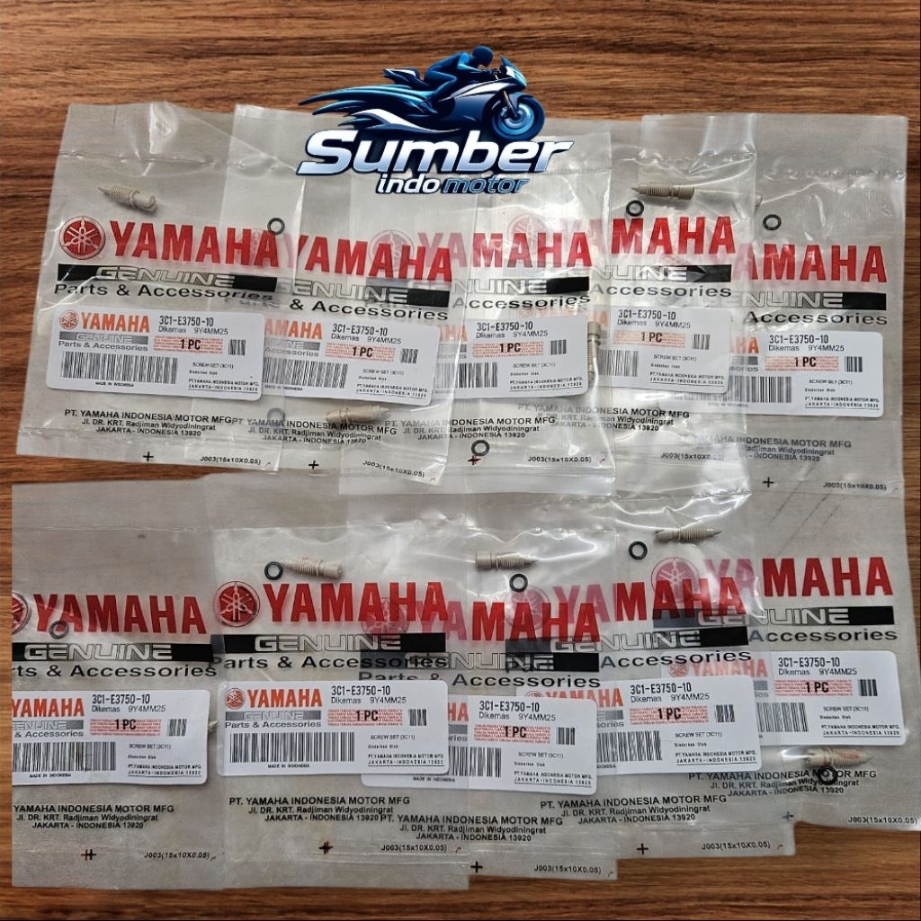 WHOLESALE 10 ชิ้นสลักเกลียวชุด Langsam สลักเกลียวปรับอากาศ Yamaha Vixion Jupiter MX King R15 3C1 (GR