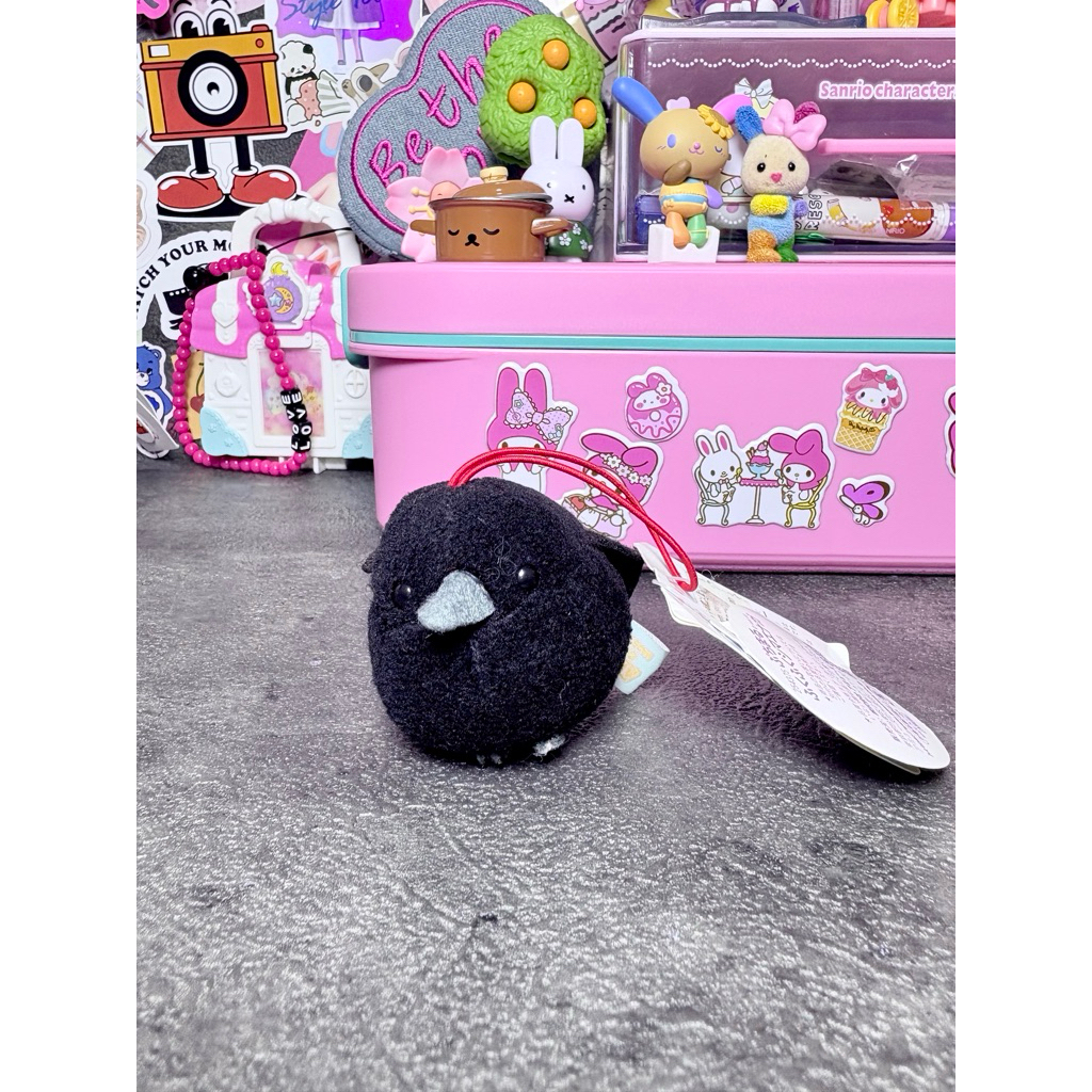 พวงกุญแจ Plushie Amufun Black Bird