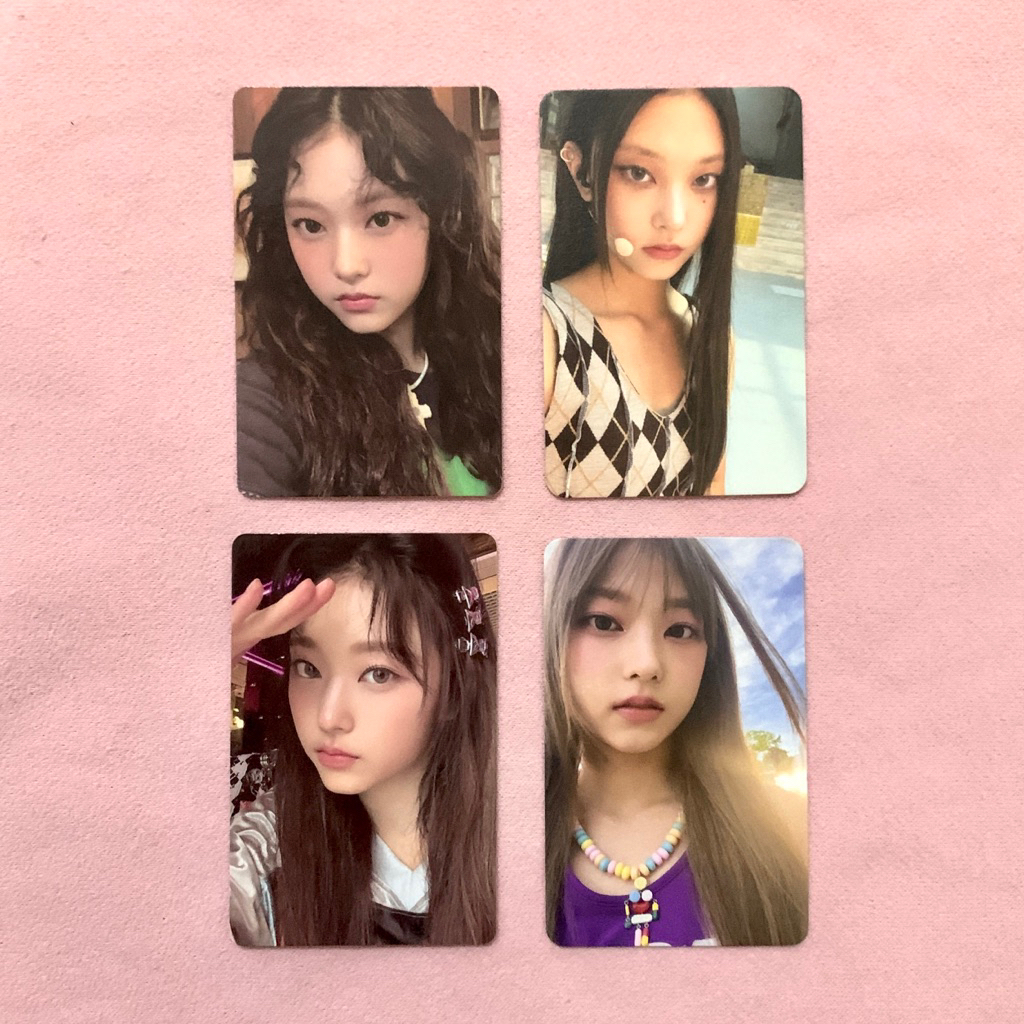 [OFFICIAL] HAERIN NEWJEANS PHOTOCARD GET UP GU WEVERSE ABCD VERSBALLS VERSION MIC 1ST EP ALBUM EPISO