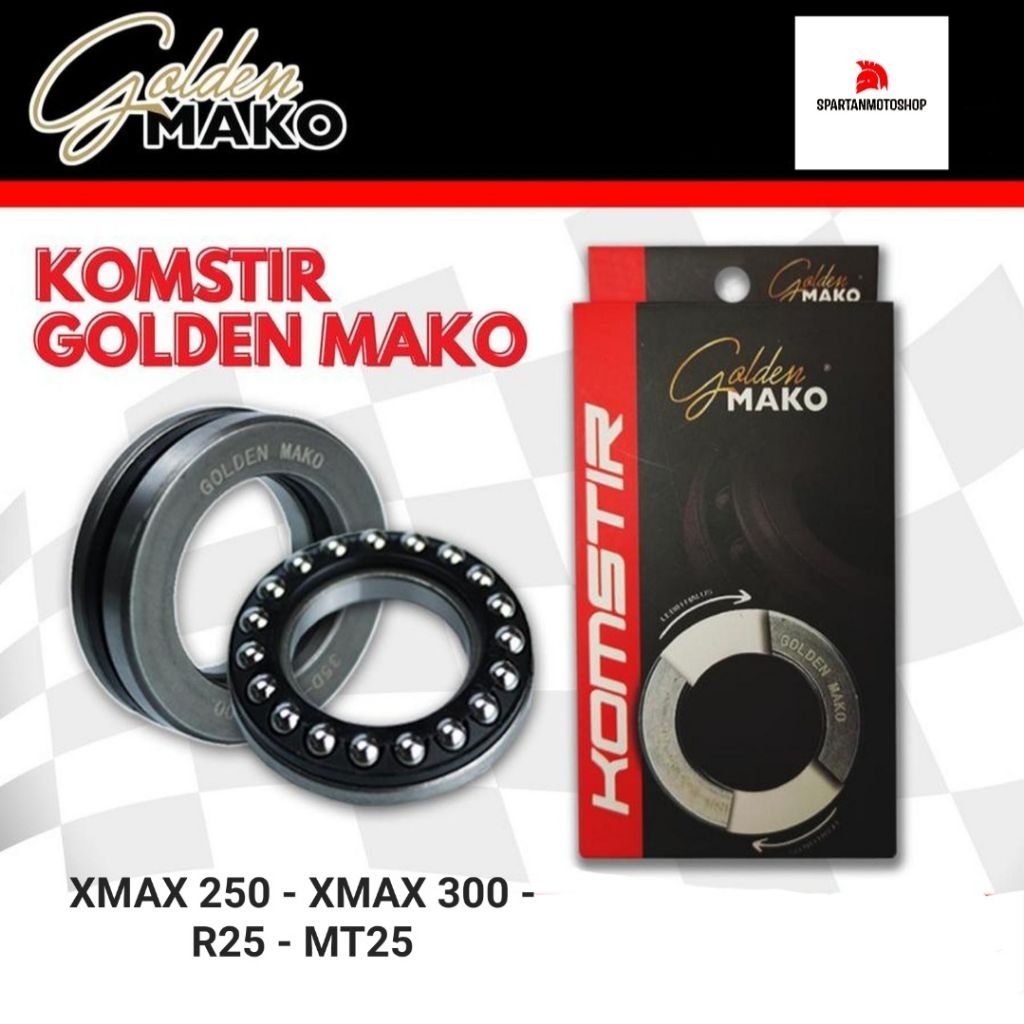 คอพวงมาลัย Golden Mako Xmax 250 300 X-max เก่าใหม่เชื่อมต่อ R25 MT25 พวงมาลัย Assy 1 ชุด
