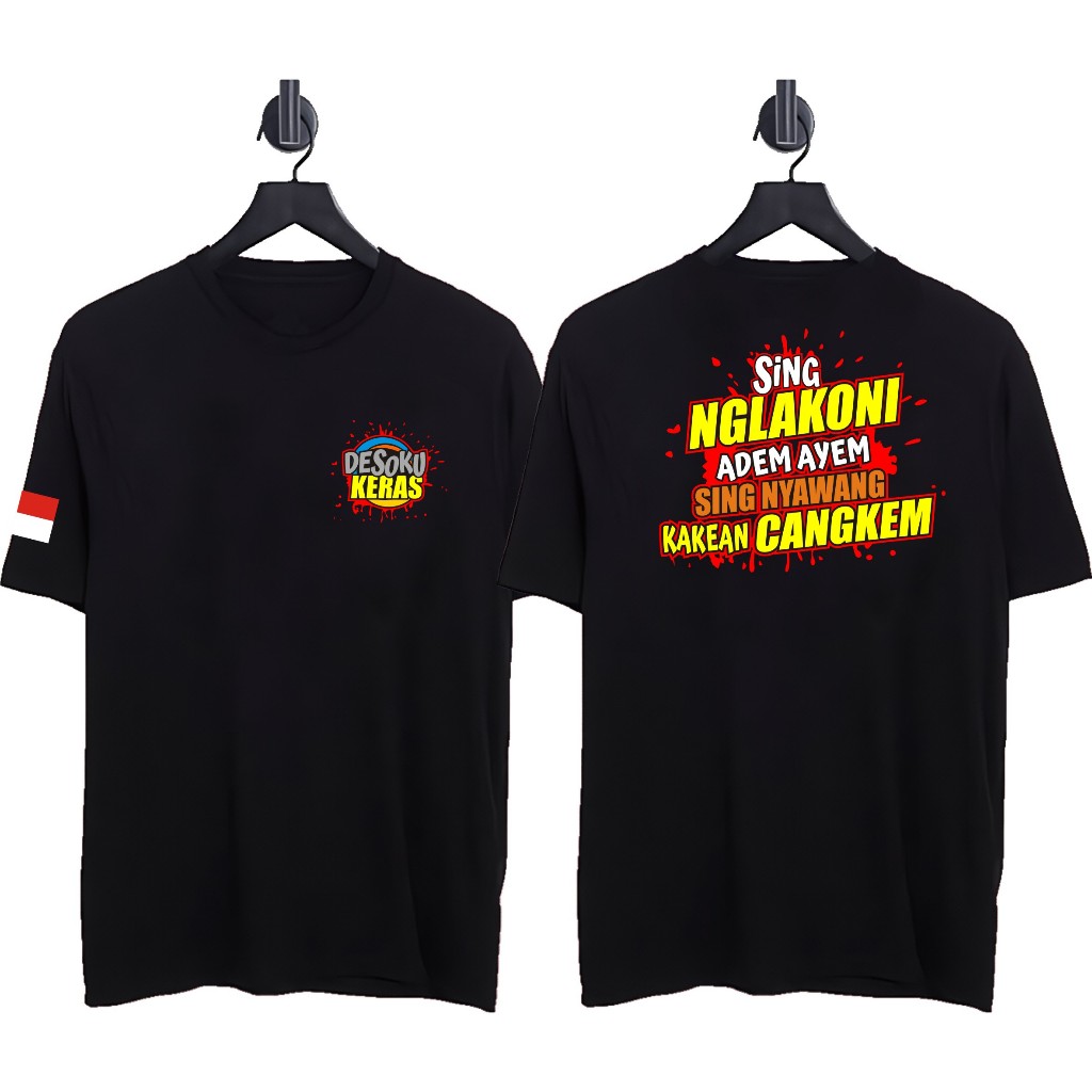 DESOKU HARD T-SHIRT เสื้อยืดผู้ชาย DISTRO T-SHIRT
