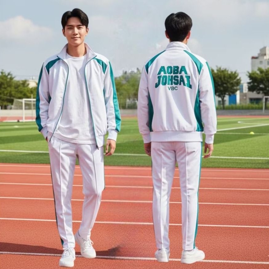 เสื้อแจ็คเก็ตอนิเมะ haikyuu karasuno AOBA johsai/dateko