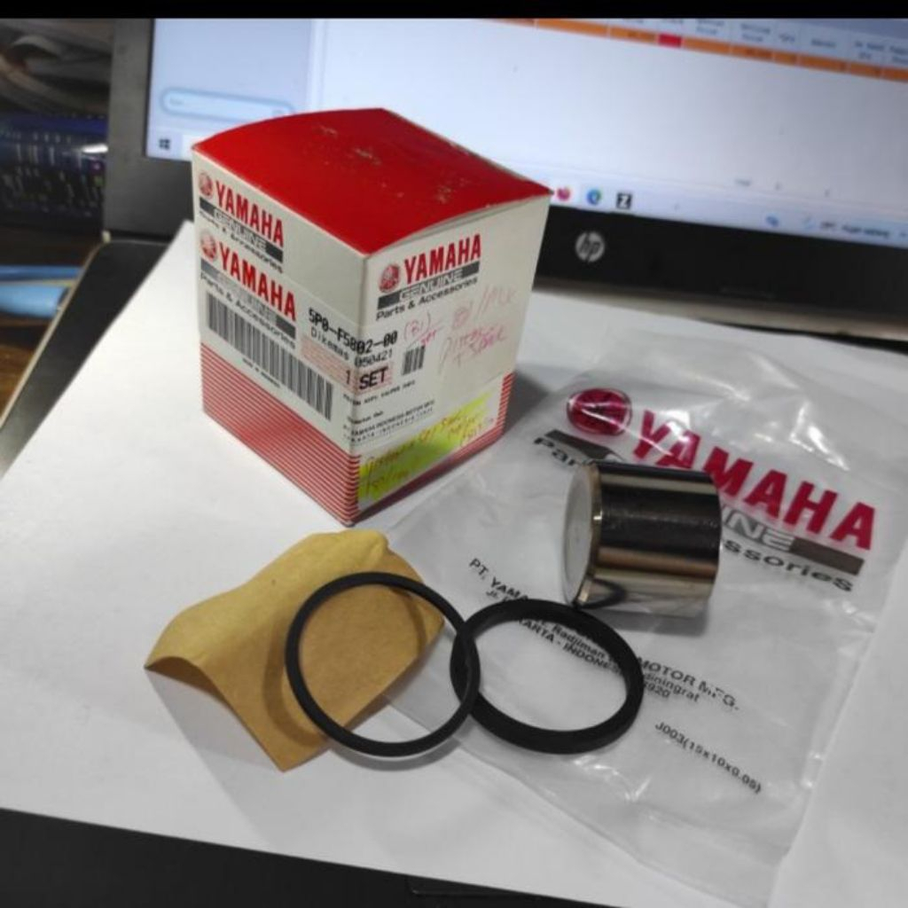 ลูกสูบคาลิปเปอร์+ซีลหน้า Yamaha Xeon, Fino, Mio J, Soul GT, XRide 115, Jupiter MX 135, Z 115, Z1, Mi