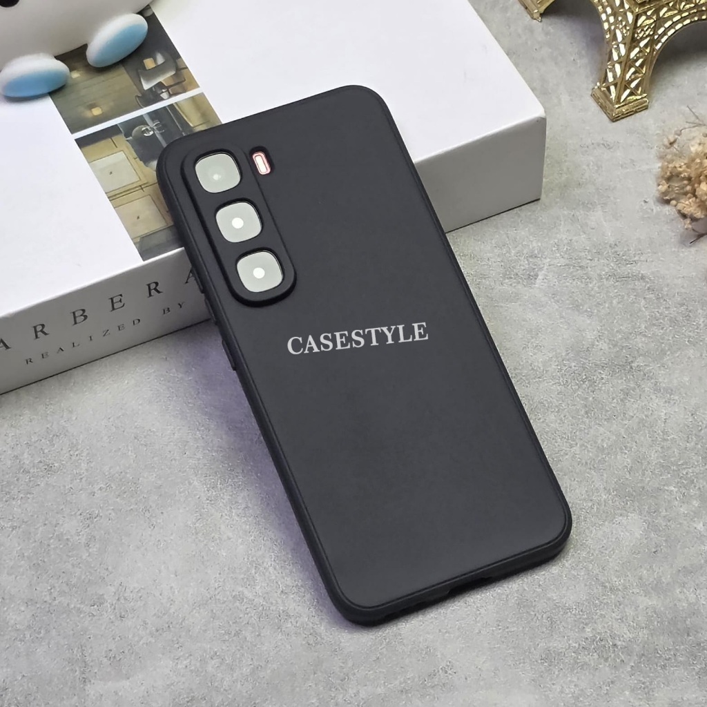 เคส Infinix Hot 60 Pro Infinix Hot 60 Pro Plus Infinix Hot 60I Softcase Candy Macaron Square Black P