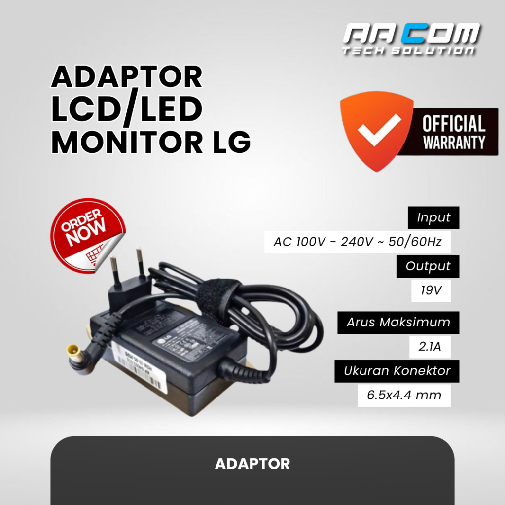 LG TV MONITOR ADAPTER 19v 2.1A / 19v 1.3A / 19v 1.7A / 19v 0.84A / 12V 3A