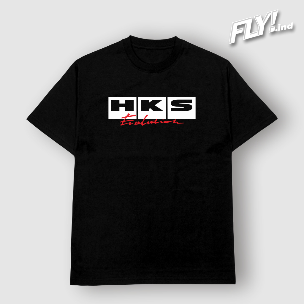 HKS Evolution Logo เสื้อยืดยานยนต์ Distro เสื้อยืด