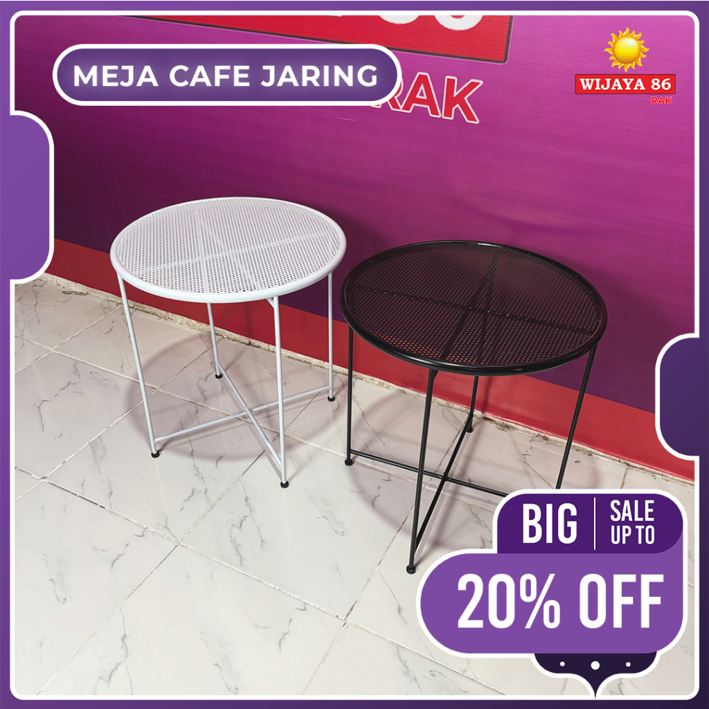 Mesh Café Table Round Mesh Iron Café Table - Round Mesh Iron Café Table 52cm