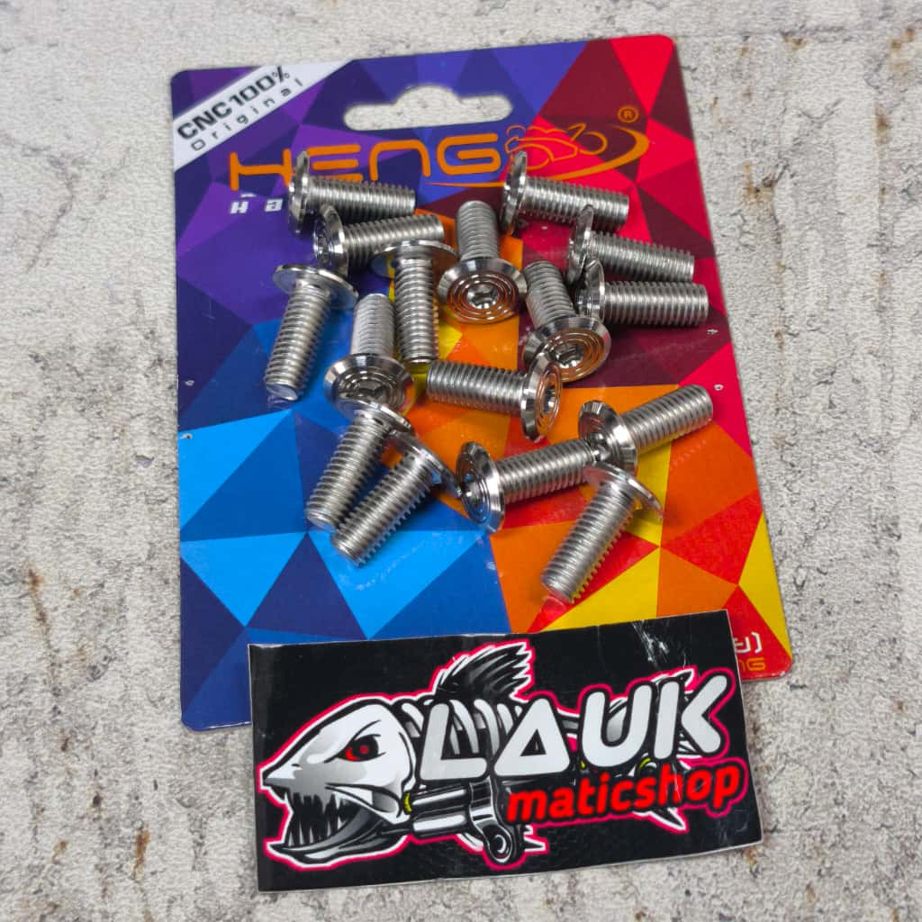 BOLT 12 M8 PROBOLT DISK SPIRAL SLASH STAINLESS ORIGINAL HENG THAILAND