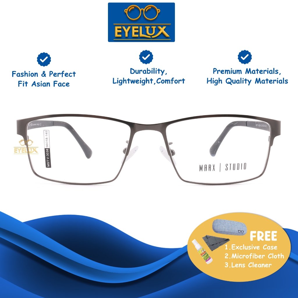 แว่นตา Marx Studio / MST V-3038 / 56-18-140 / กรอบแว่นตา Marx Studio ดั้งเดิม
