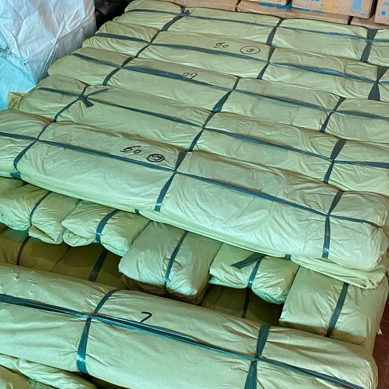 HIJAU 1 ม้วนพลาสติกอลูมิเนียม 7 KILOGRAMS ฝาครอบ I1036