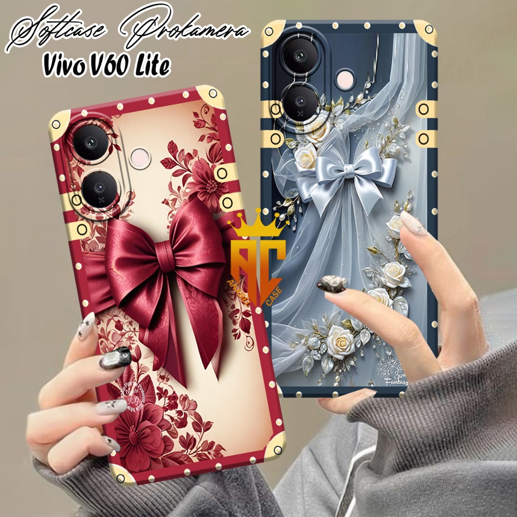 เคสสําหรับ VIVO V60 LITE - เคส VIVO V40 LITE - เคส VIVO V50 LITE พร้อมริบบิ้นกรอบสวยงาม - เคส Vivo [