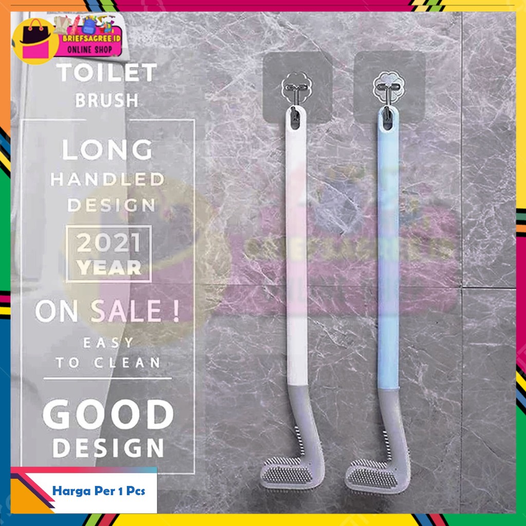 GOLF CLOSET BRUSH LONG HANDLE CURVED WC BRUSH CLOSET STICK