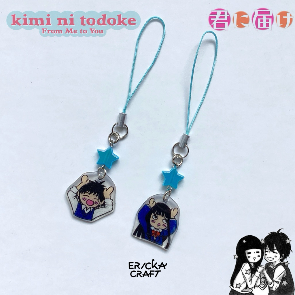 GANTUNGAN HP PHONE CHARM STAR SAWAKO KAZEHAYA CHIBI UNIFORM PHONE STRAP KIMI NI TODOKE จาก ME TO YOU