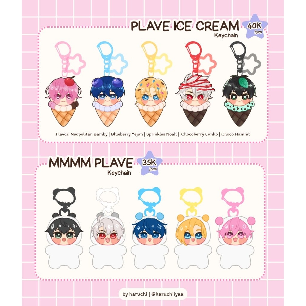 พวงกุญแจอะคริลิค Plave Yejun Noah Hamin Bamby Eunho