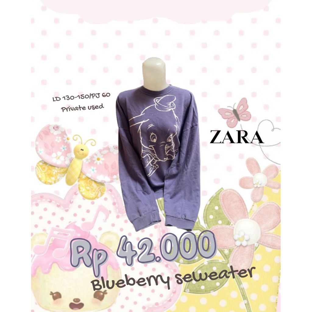 เสื้อสเวตเตอร์ Blueberrg zara juminocore วินเทจ igari monukei hisekaji