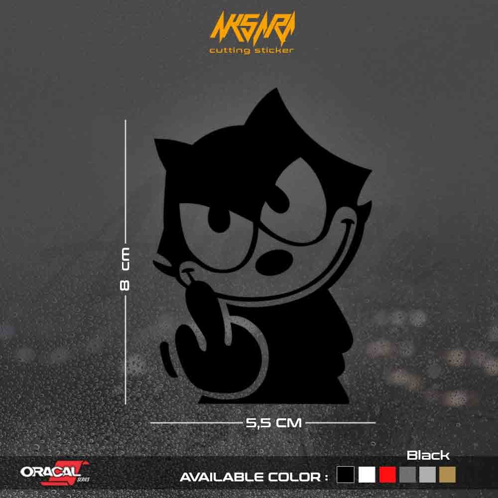 สติ๊กเกอร์ตัด Felix the Cat Middle Finger | สติ๊กเกอร์ตัด Felix Fucek