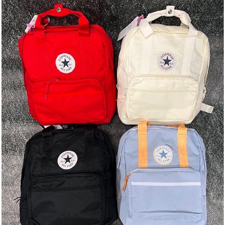 CONVERSE ALL STAR BASIC SQUARE ORIGINAL BLACK WHITE BLUE RED BACKPACK / CONVERSE BACKPACK สําหรับผู้