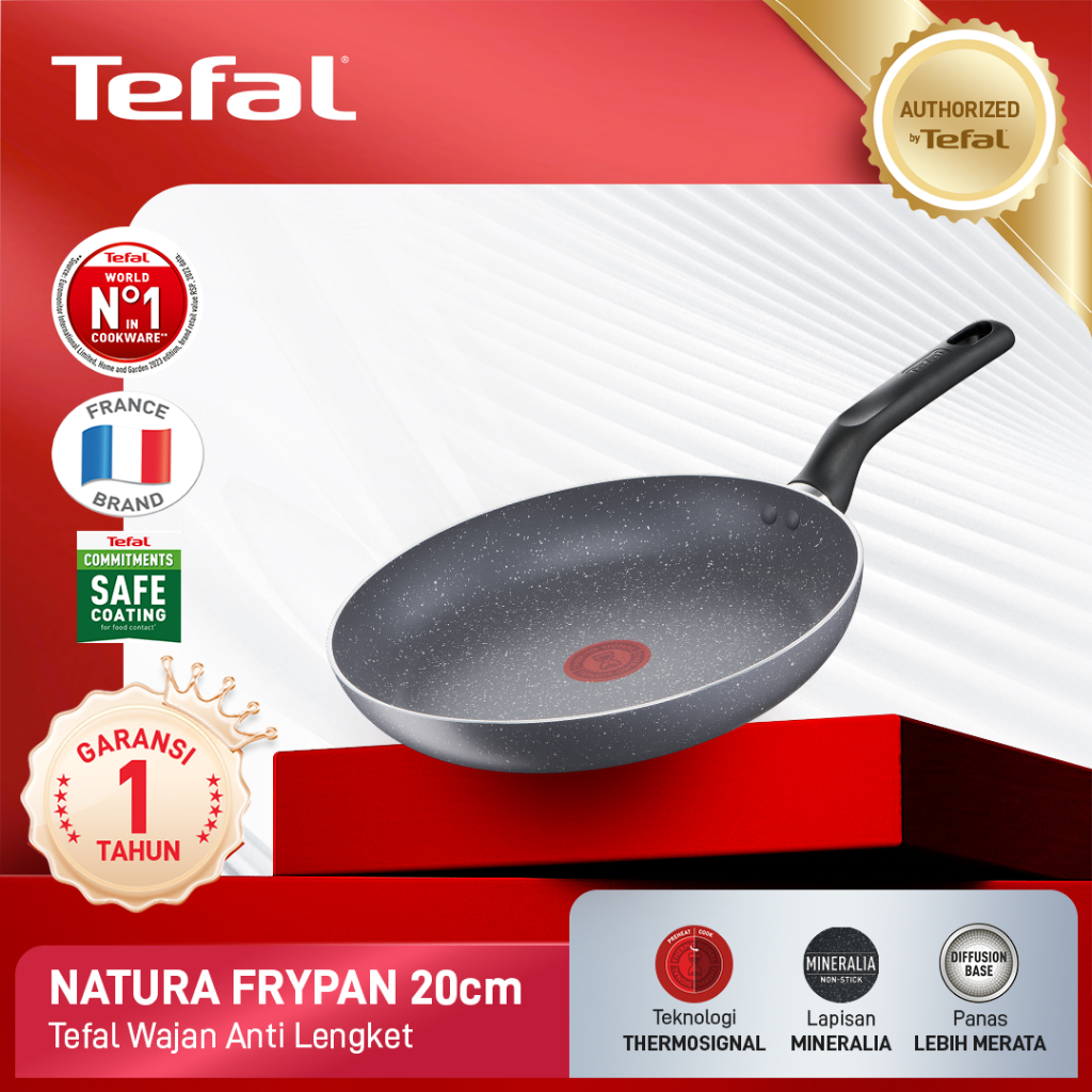Tefal Natura Frypan Series 20CM - กระทะไม่ติด - รับประกันอย่างเป็นทางการ 1 ปี