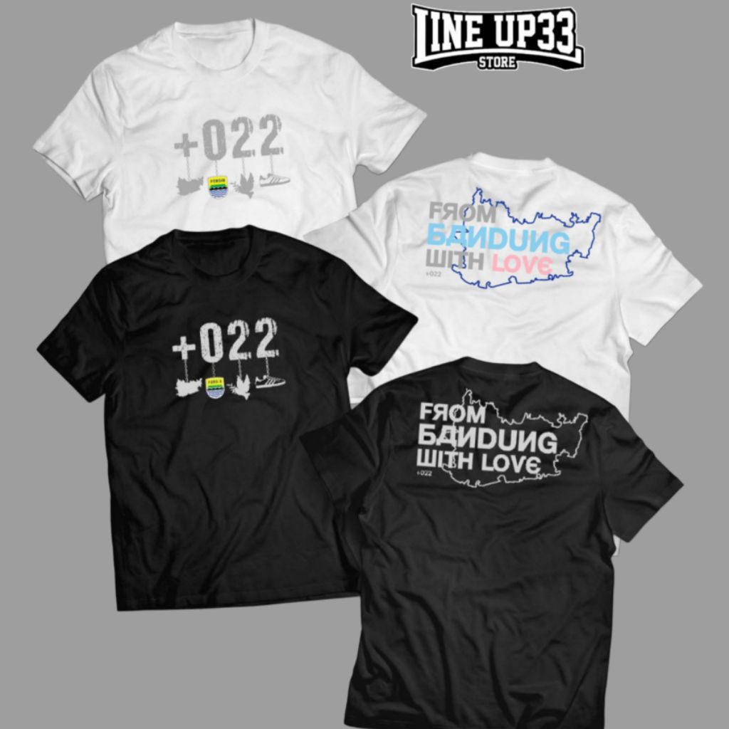 เสื้อยืด Supporter +022 From Bandung With Love / เสื้อยืด Supporter / Bobotoh