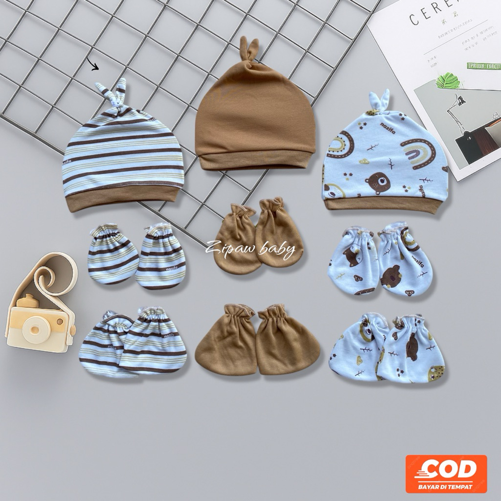 9ใน1 / 3 ชุดถุงมือเด็กแรกเกิด 0-3 เดือน