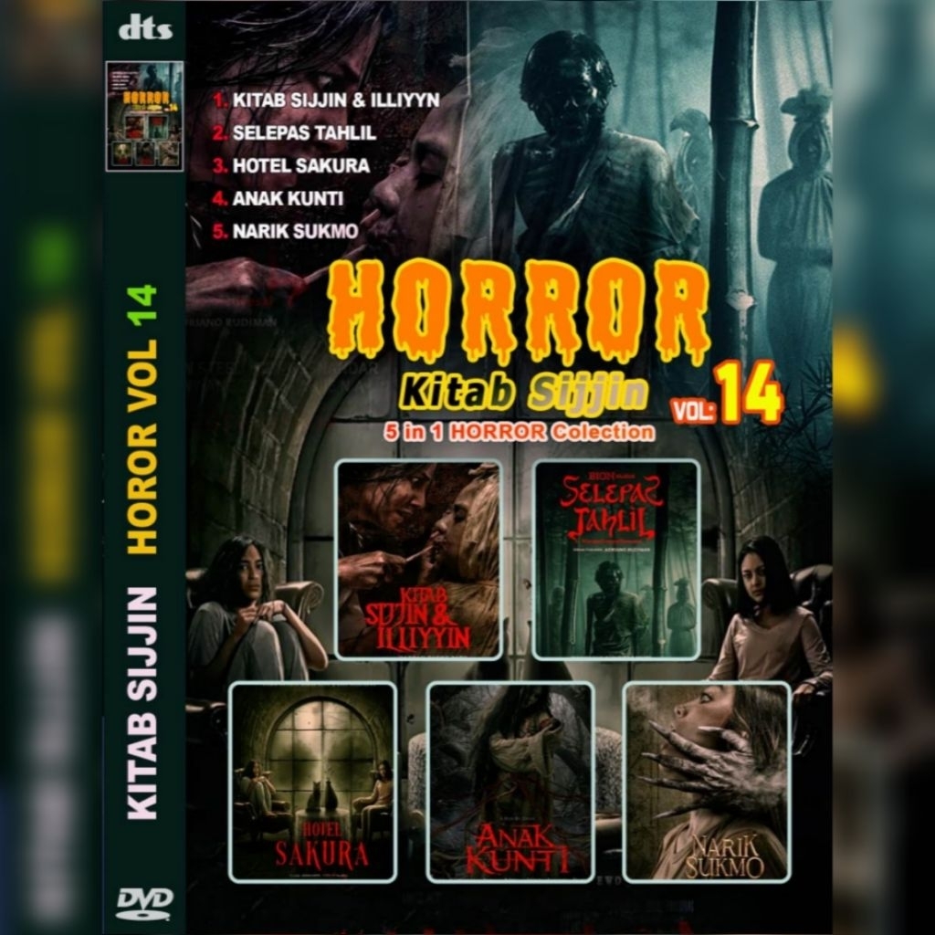 5-IN-1 FILM CASSETTE OF SIJIN HORROR BOOK VOL 14 - LATEST - HD