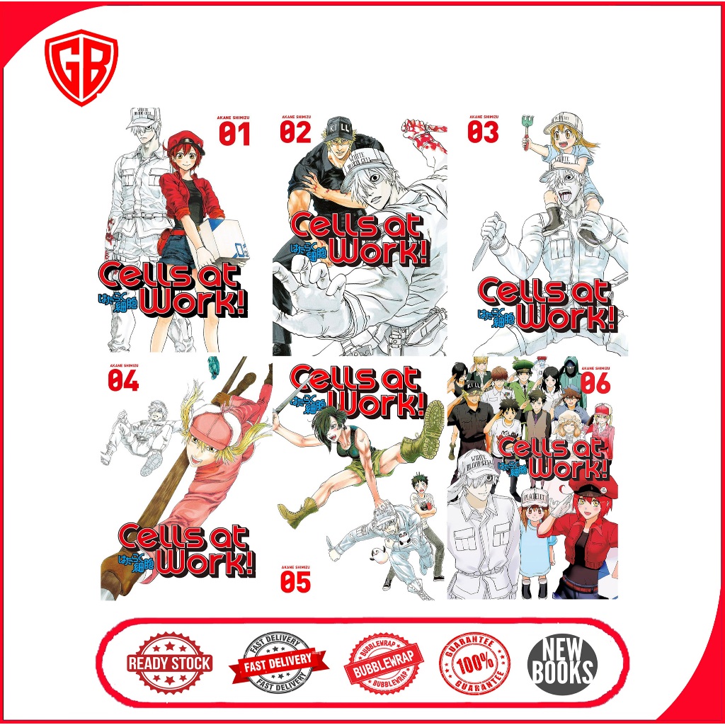 Komik Cells at Work! (6 book series)