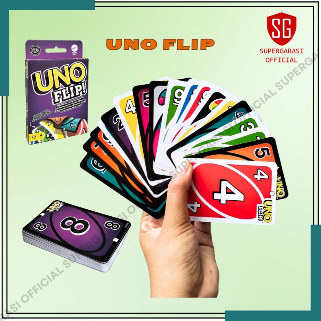 Uno Flip Mattel Card ของเล่นเด็ก