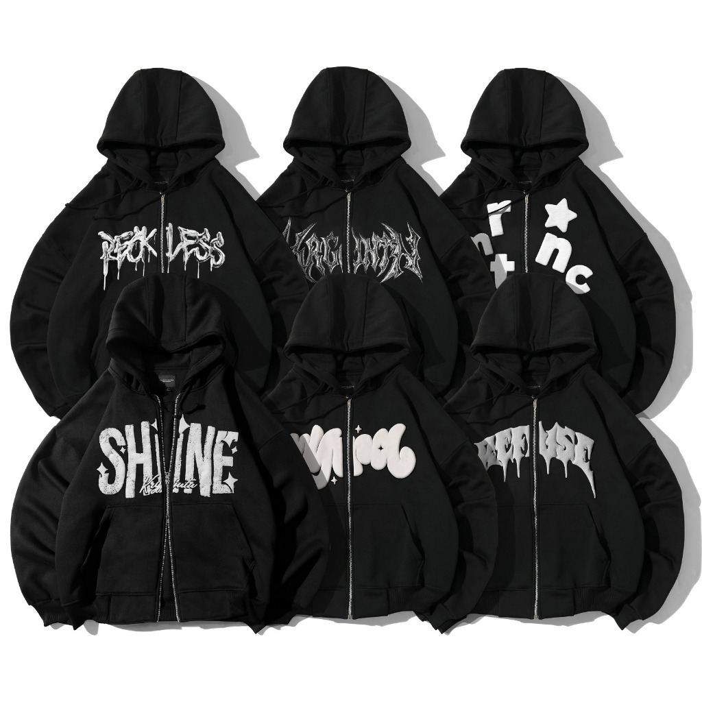 "VOLUME 2" ZIPPER HOODIE BOXY / ZIPPER HOODIE BOXY MEN DISTRO