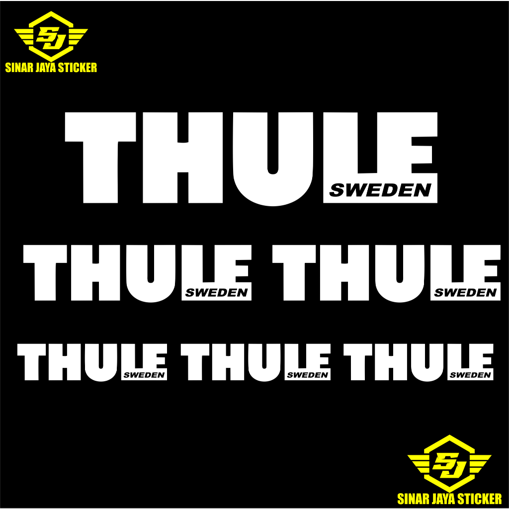 สติ๊กเกอร์ Thule sweden สติ๊กเกอร์ตัด Thule sweden universal