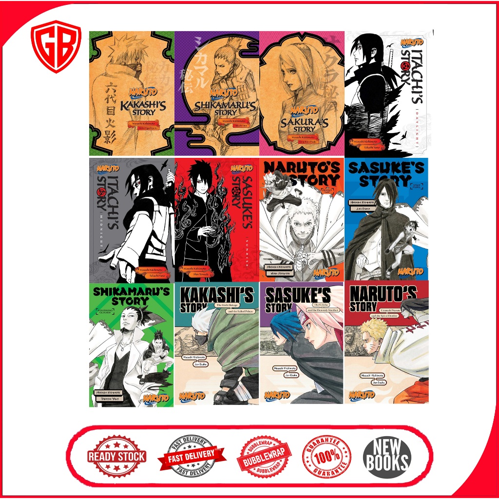 Naruto Novels, English version (12 book series)